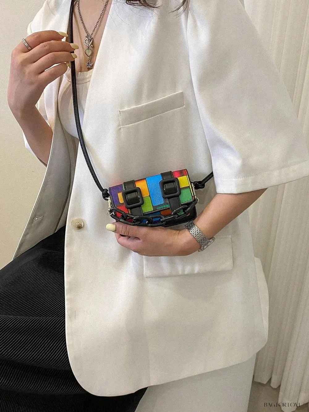 BagForLove - New Arrivals Tie Dye Square Shoulder Bag for Women