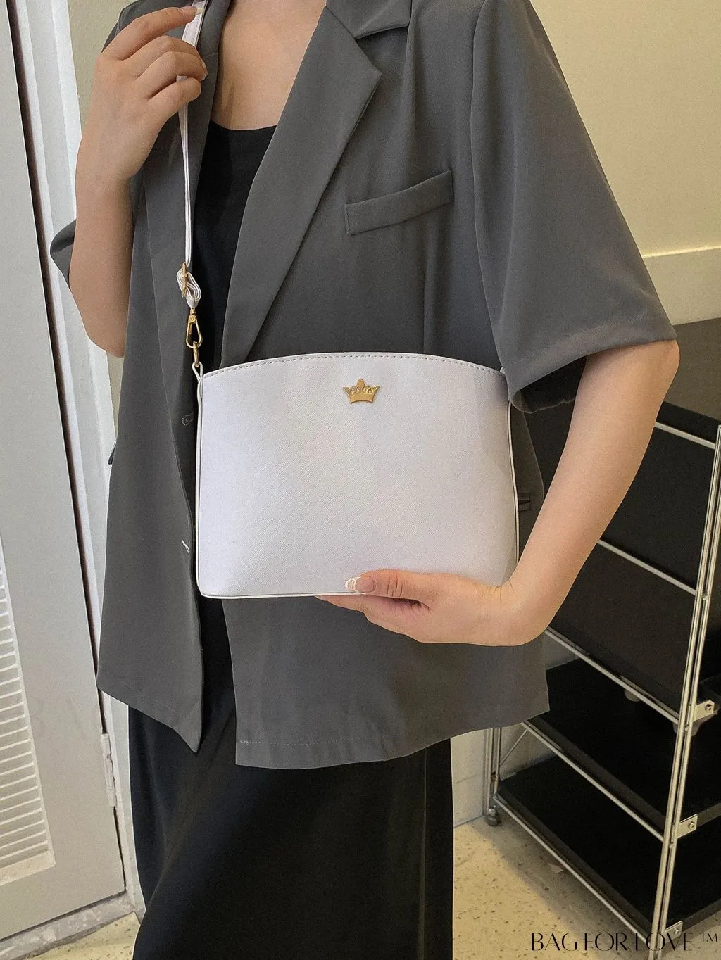 BagForLove - Sleek Black Crossbody Bag with Minimal Design
