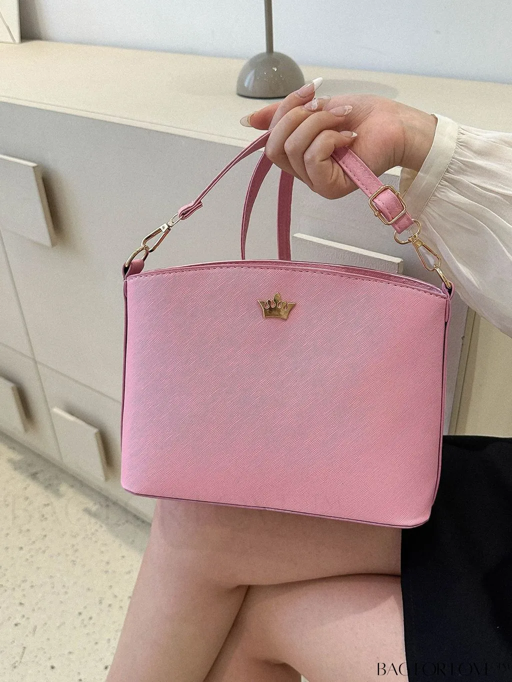 BagForLove - Sleek Black Crossbody Bag with Minimal Design