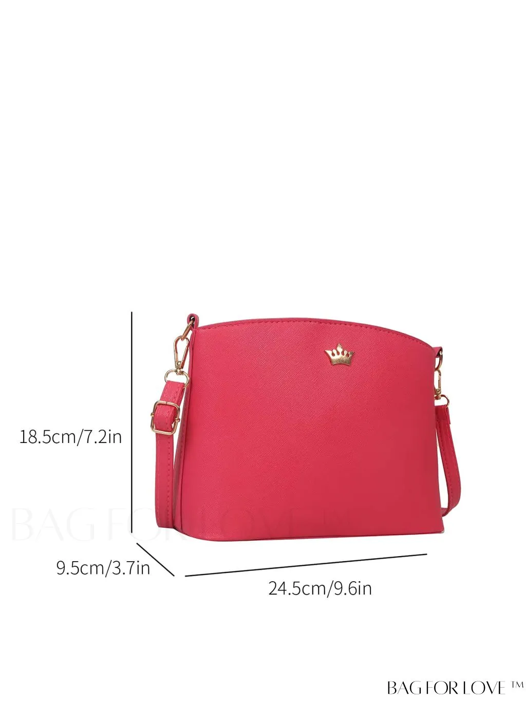 BagForLove - Sleek Black Crossbody Bag with Minimal Design