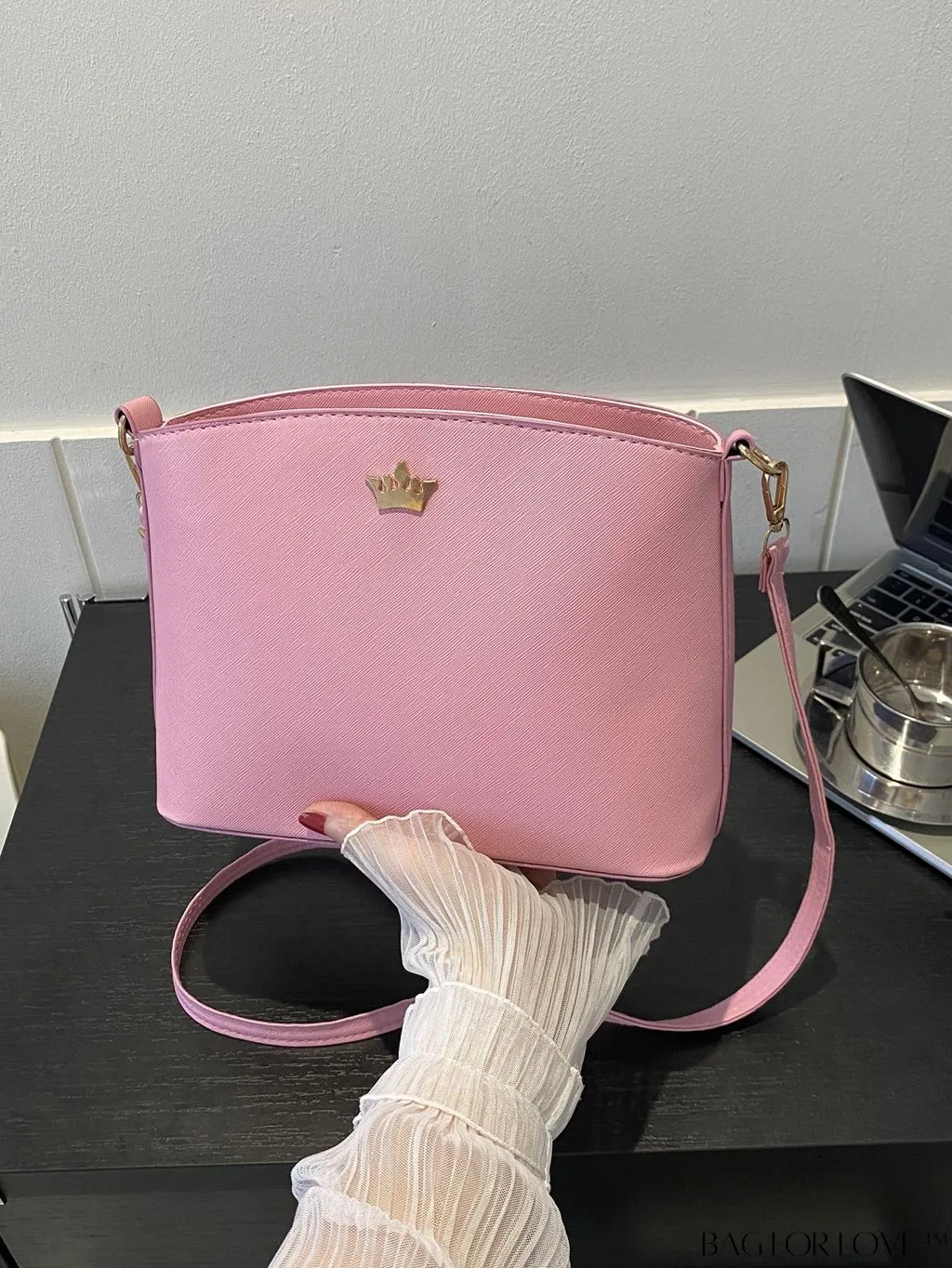 BagForLove - Sleek Black Crossbody Bag with Minimal Design