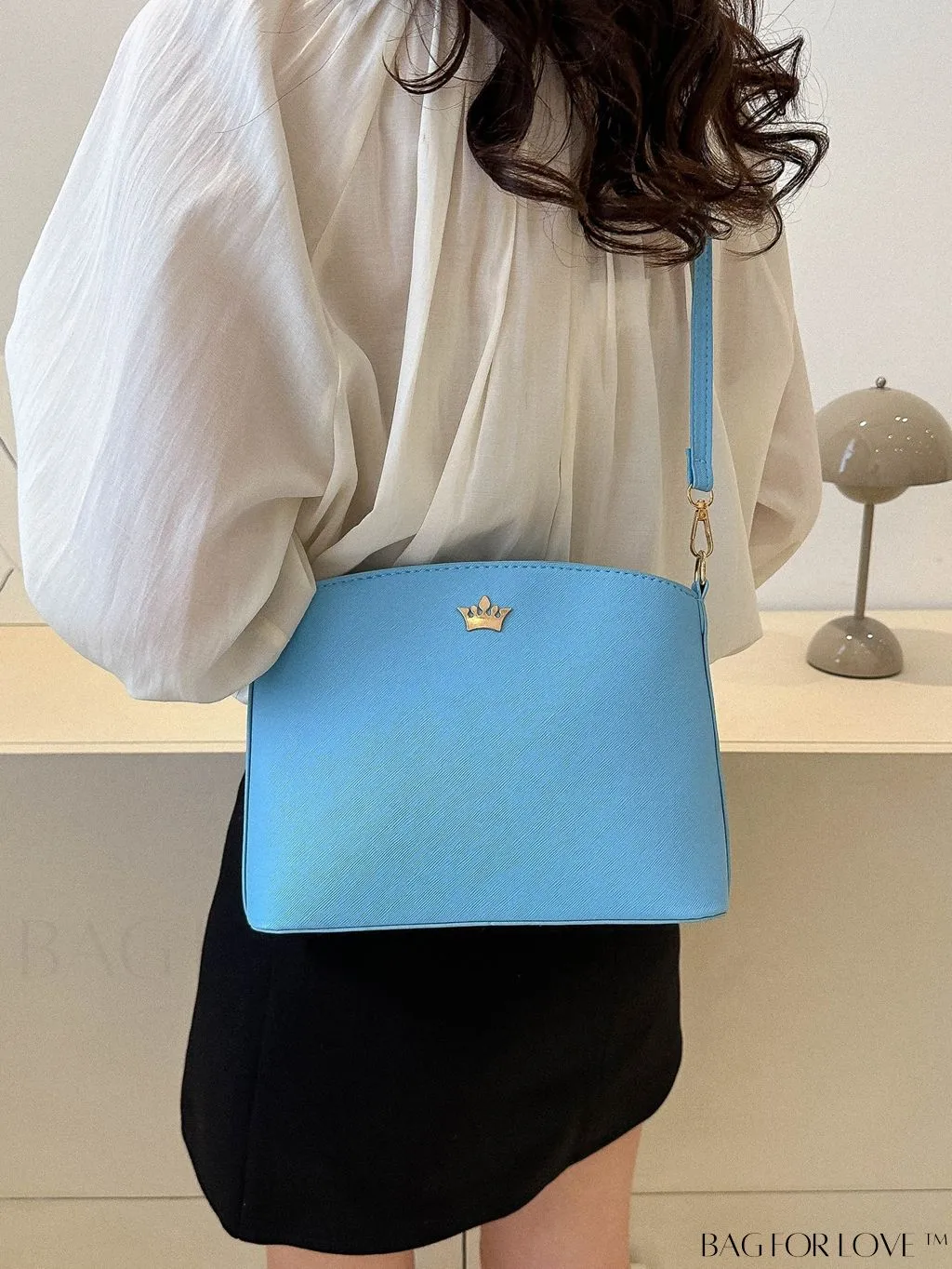BagForLove - Sleek Black Crossbody Bag with Minimal Design