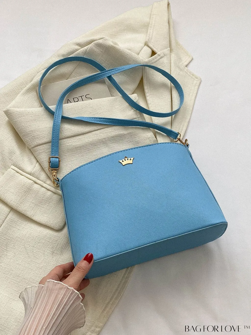BagForLove - Sleek Black Crossbody Bag with Minimal Design