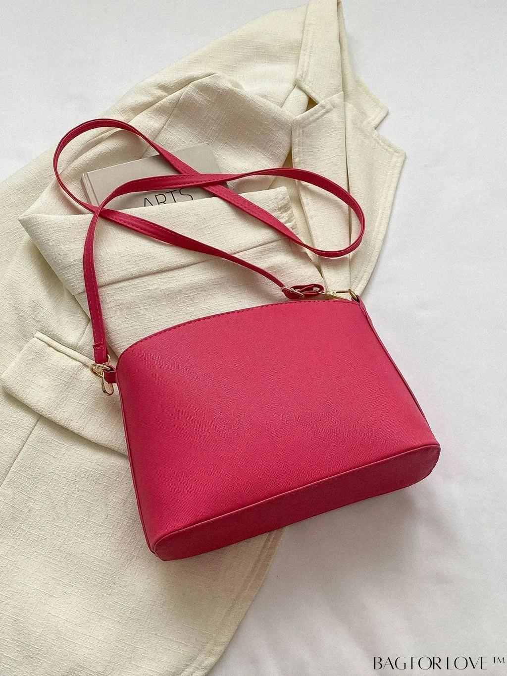 BagForLove - Sleek Black Crossbody Bag with Minimal Design