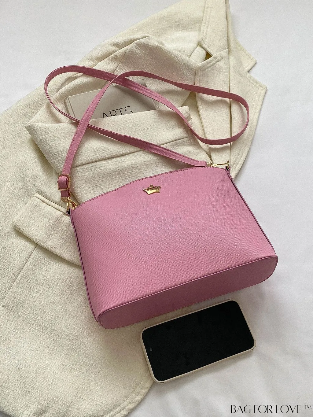 BagForLove - Sleek Black Crossbody Bag with Minimal Design