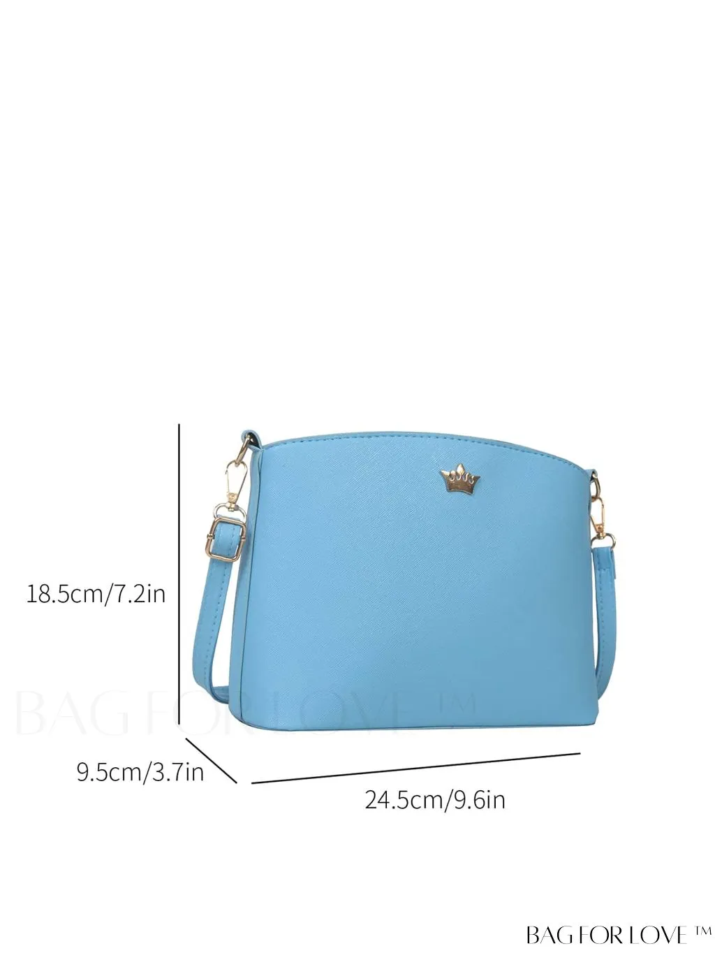 BagForLove - Sleek Black Crossbody Bag with Minimal Design
