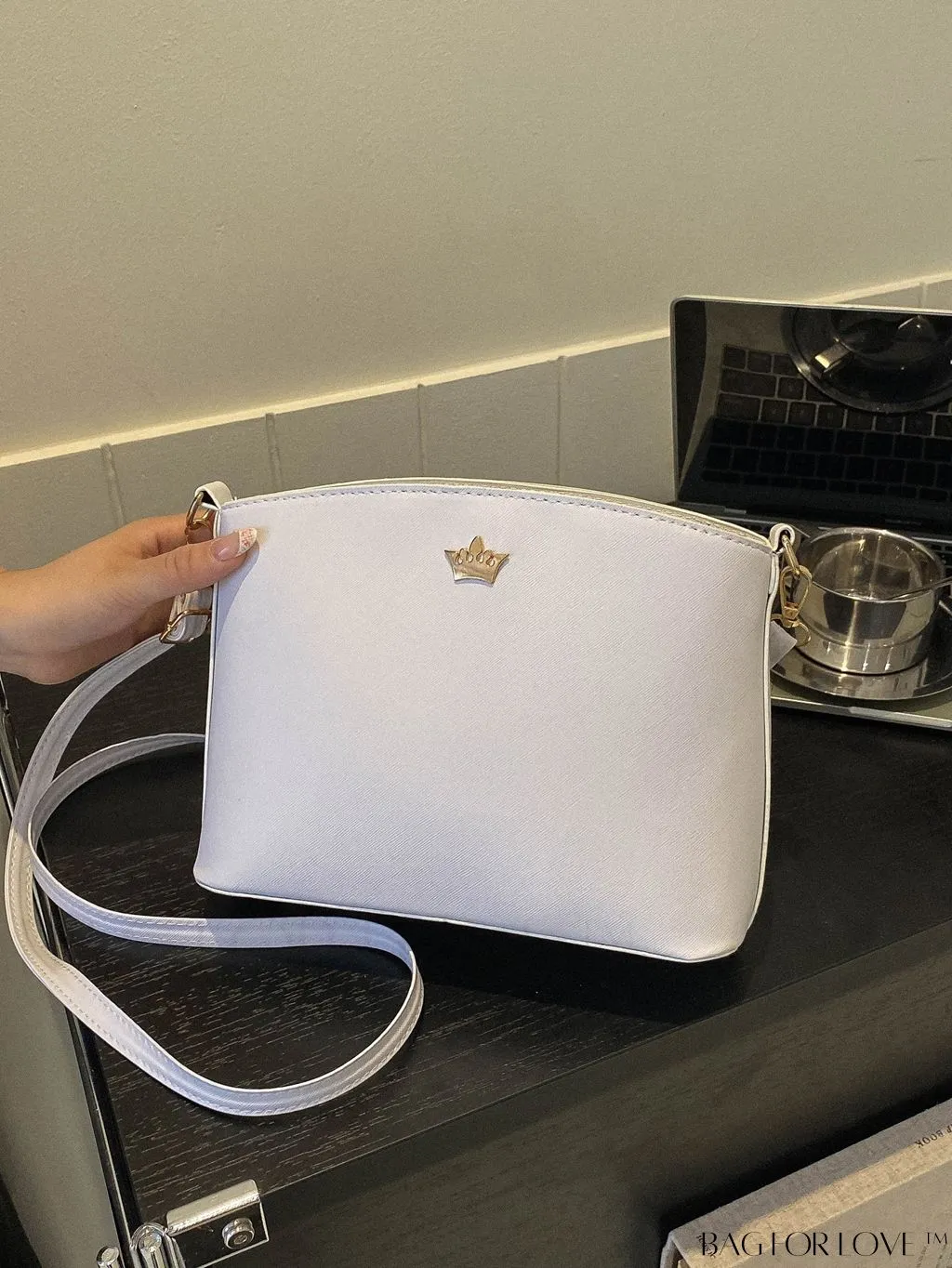 BagForLove - Sleek Black Crossbody Bag with Minimal Design