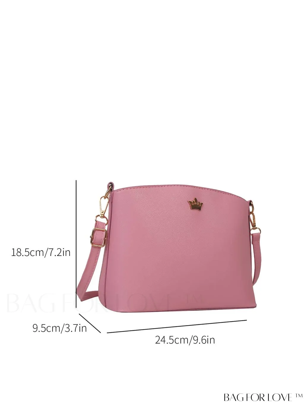 BagForLove - Sleek Black Crossbody Bag with Minimal Design