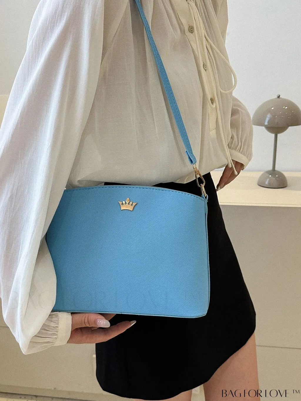 BagForLove - Sleek Black Crossbody Bag with Minimal Design