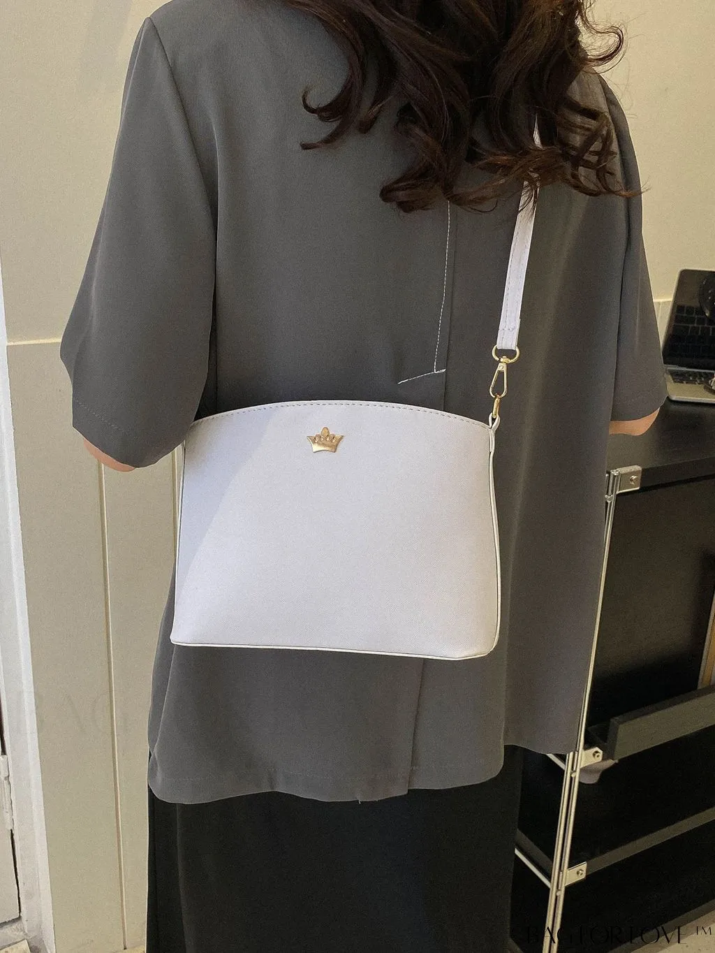 BagForLove - Sleek Black Crossbody Bag with Minimal Design