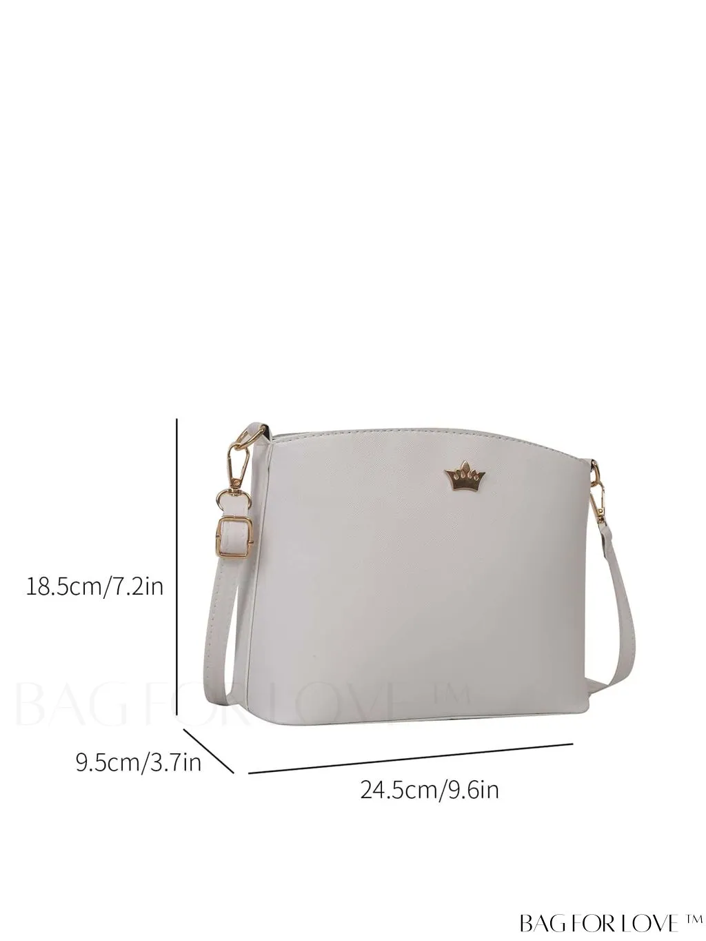 BagForLove - Sleek Black Crossbody Bag with Minimal Design