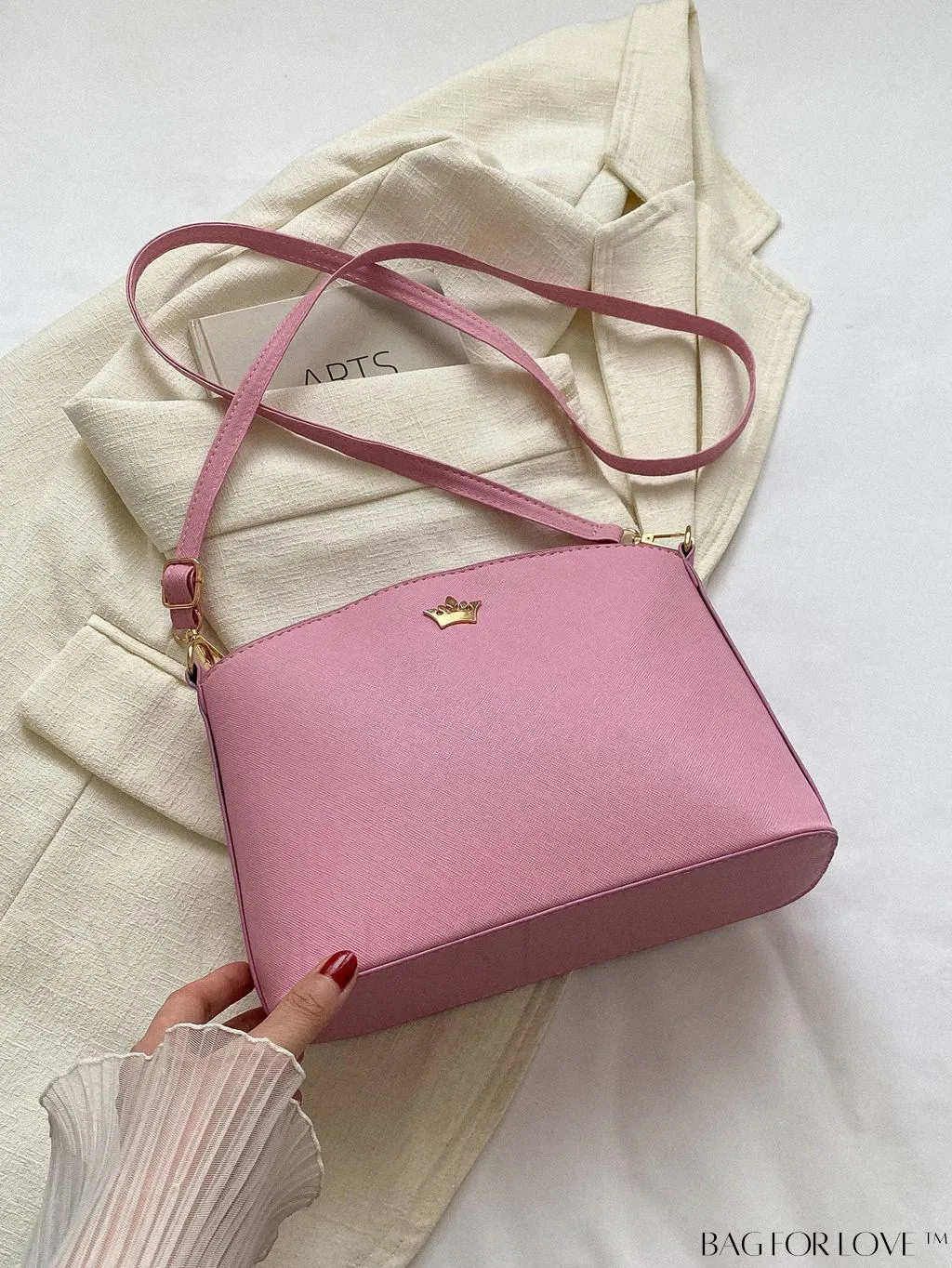 BagForLove - Sleek Black Crossbody Bag with Minimal Design