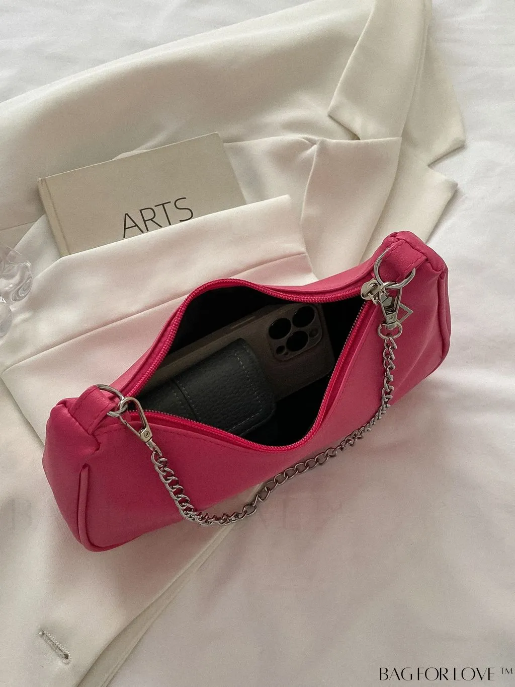 BagForLove - Sleek Chain Baguette Handbag