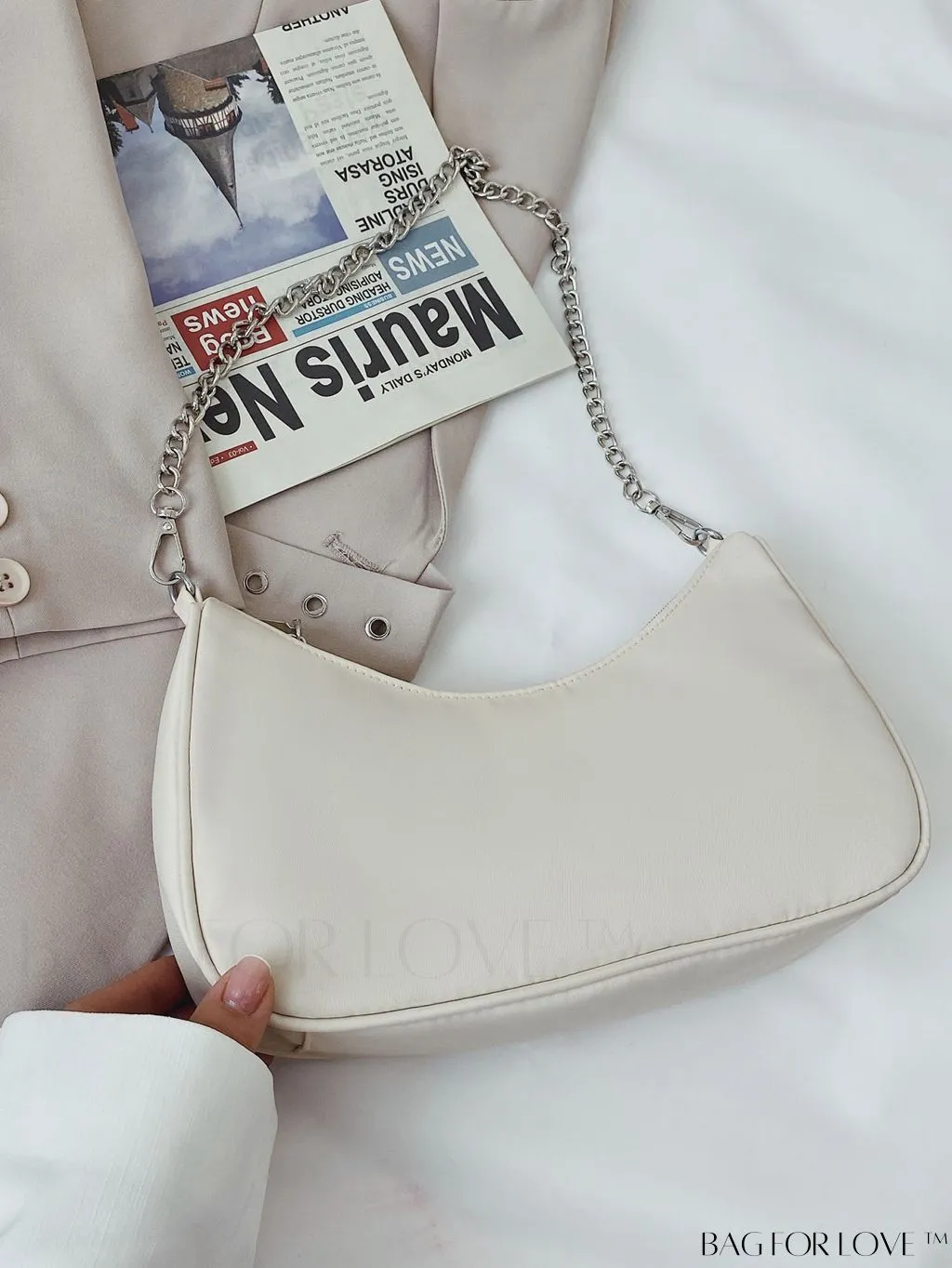 BagForLove - Sleek Chain Baguette Handbag