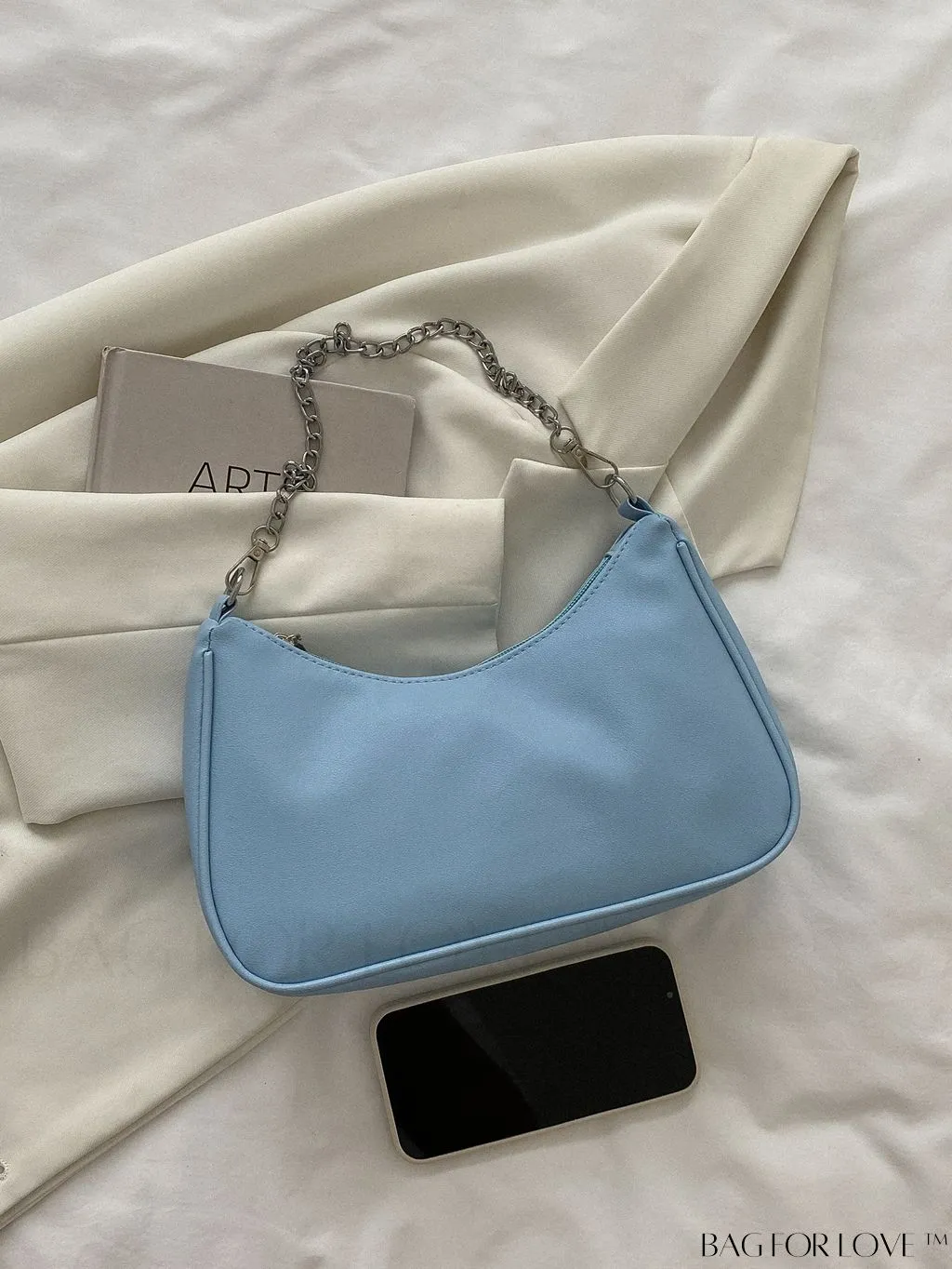 BagForLove - Sleek Chain Baguette Handbag