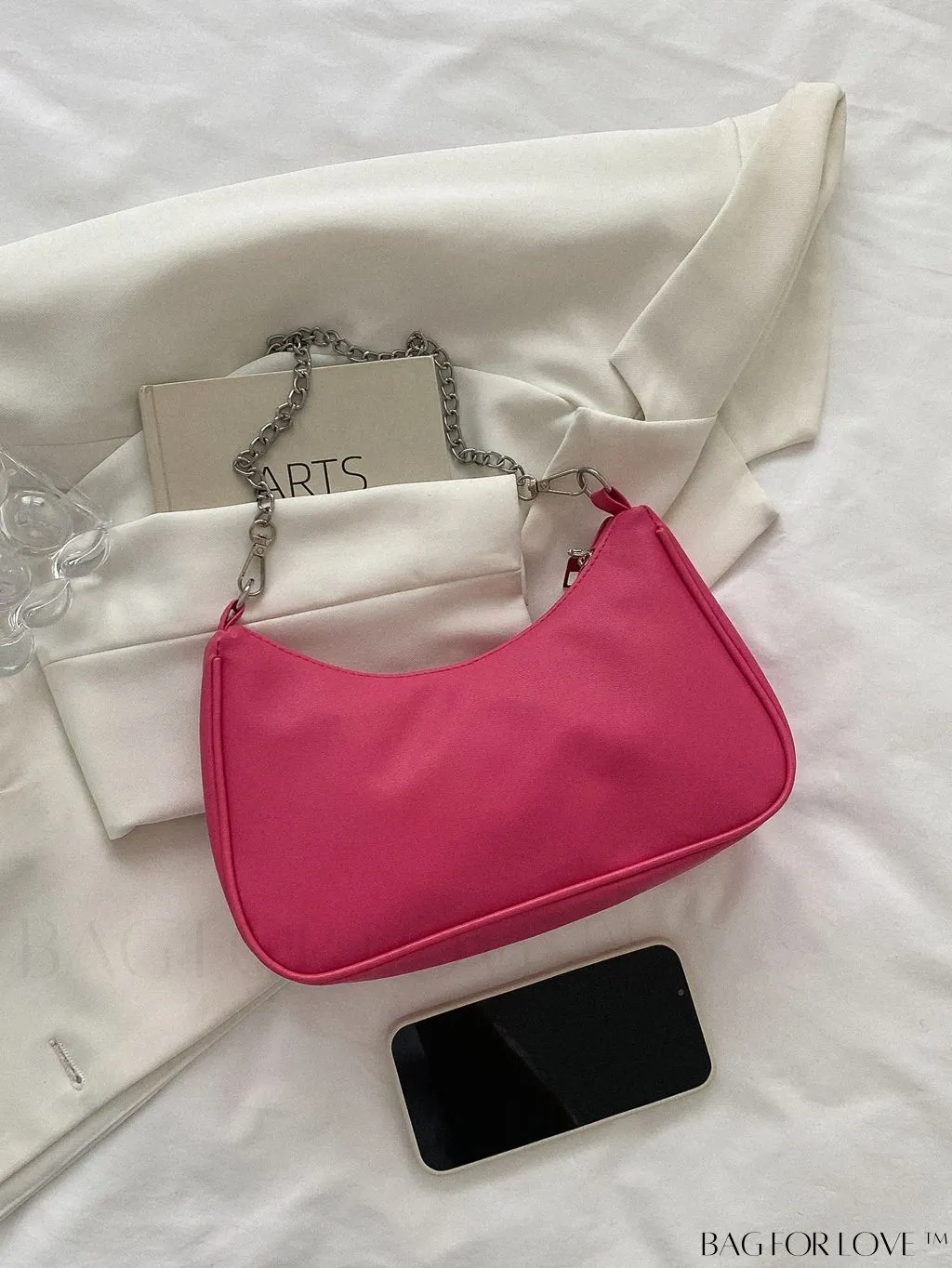 BagForLove - Sleek Chain Baguette Handbag