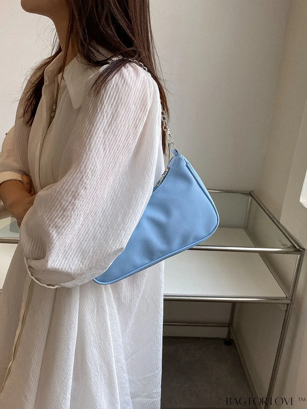 BagForLove - Sleek Chain Baguette Handbag