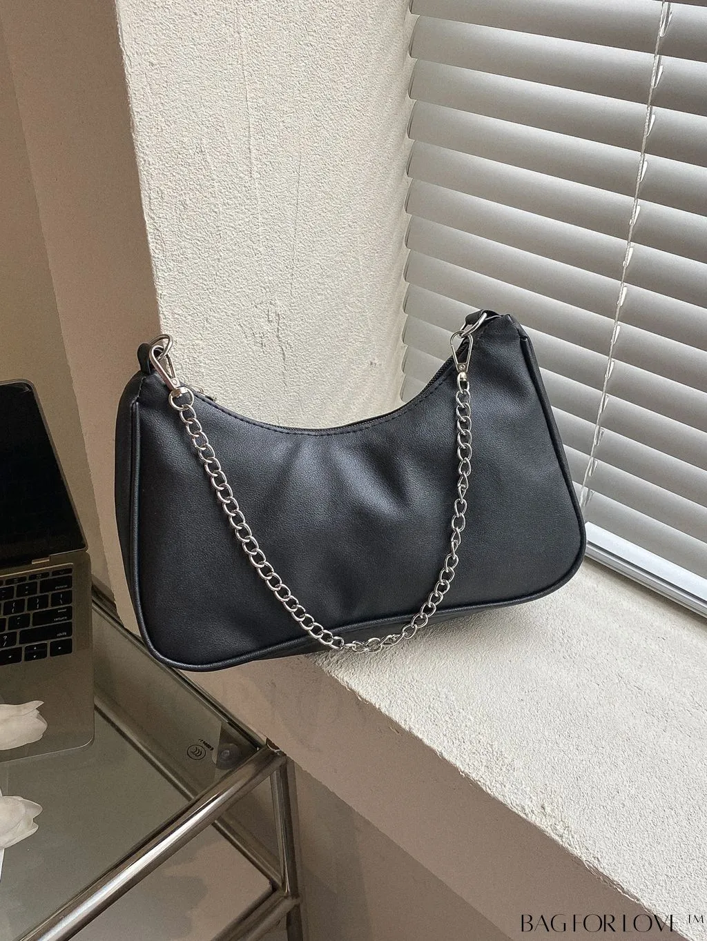 BagForLove - Sleek Chain Baguette Handbag