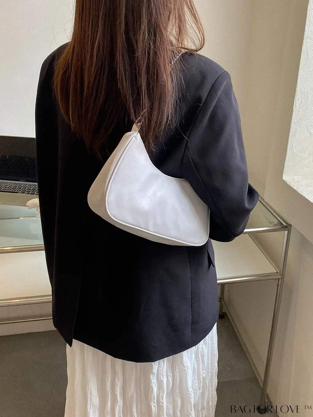 BagForLove - Sleek Chain Baguette Handbag