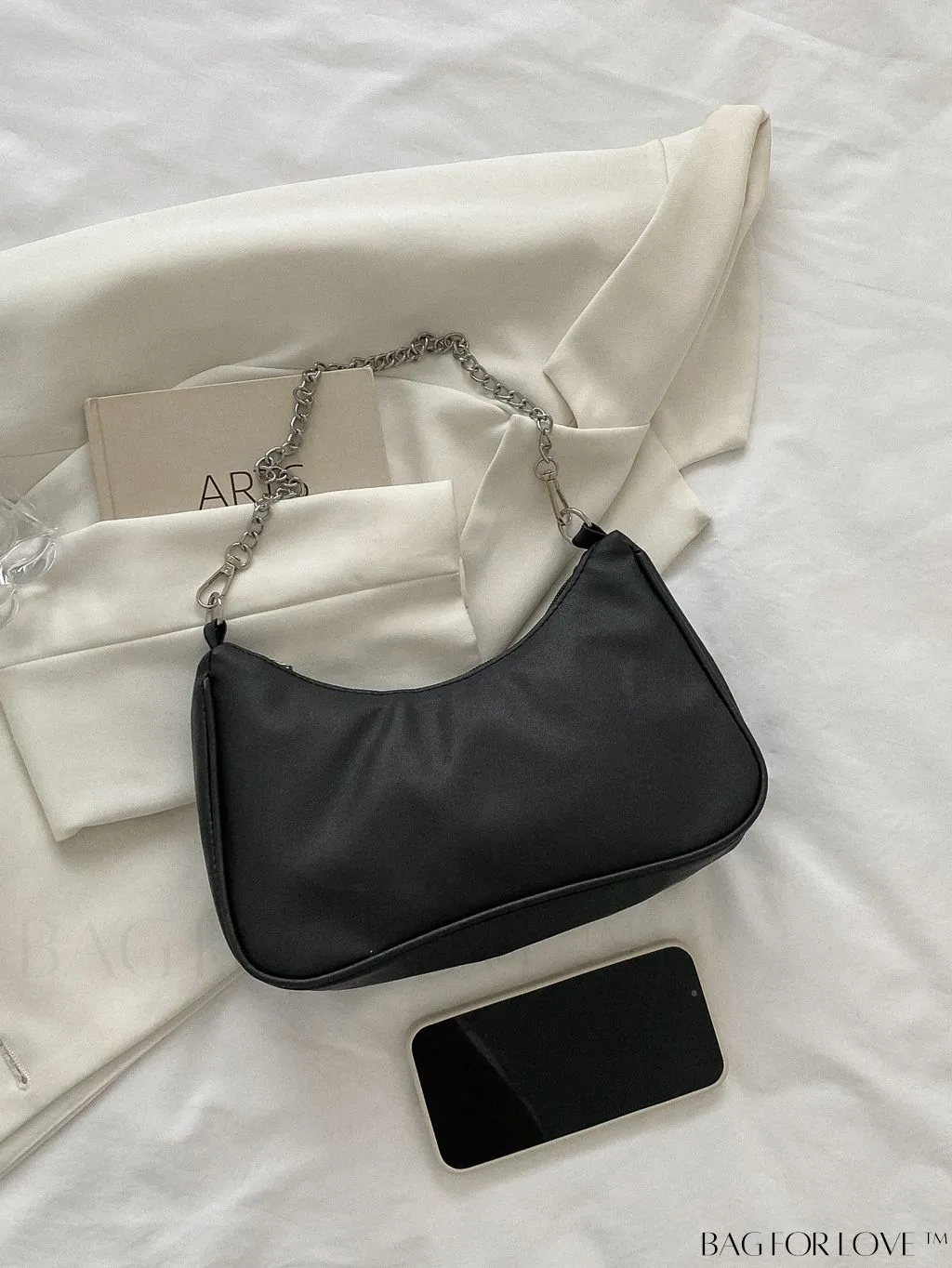 BagForLove - Sleek Chain Baguette Handbag