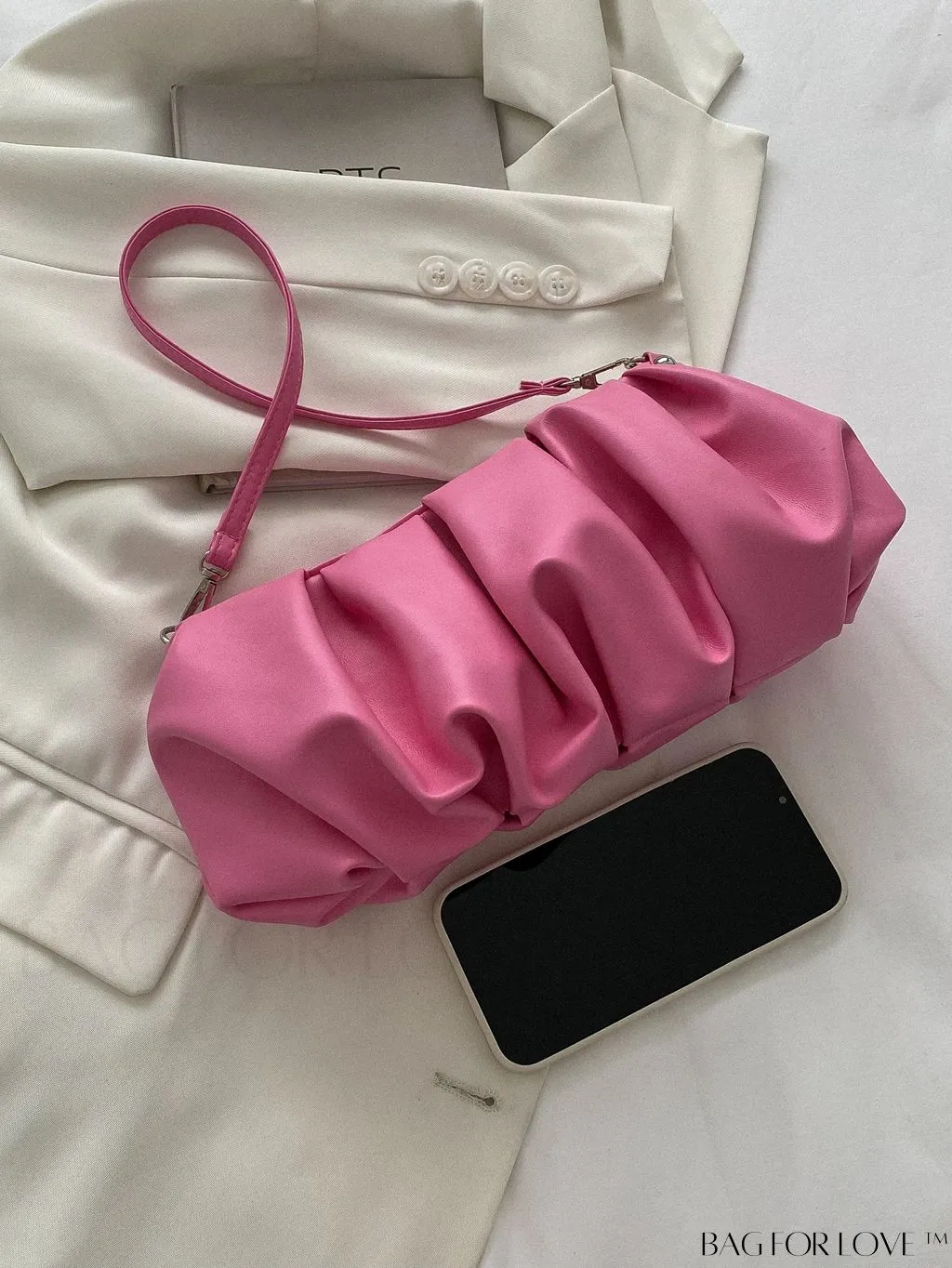 BagForLove - Sleek Ruched Handbag