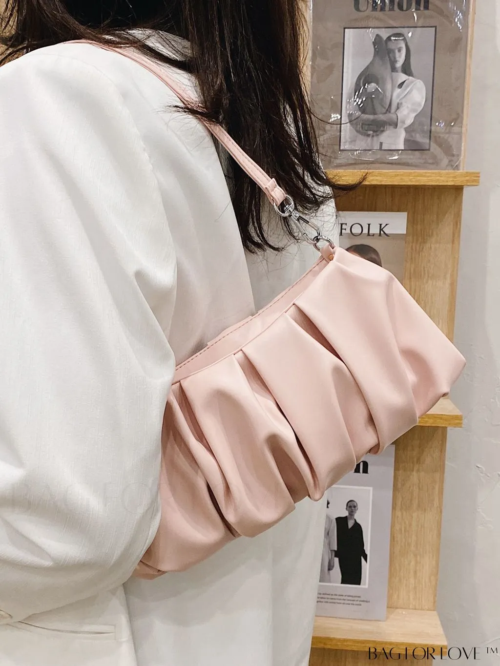 BagForLove - Sleek Ruched Handbag