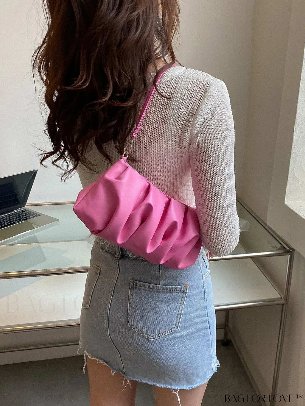 BagForLove - Sleek Ruched Handbag