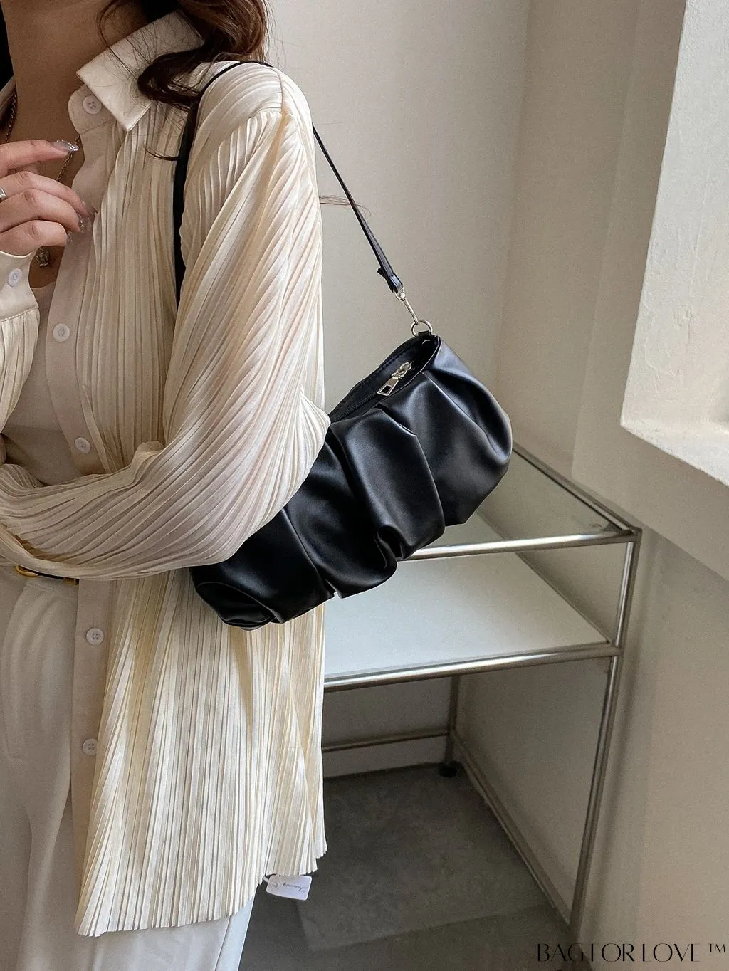 BagForLove - Sleek Ruched Handbag