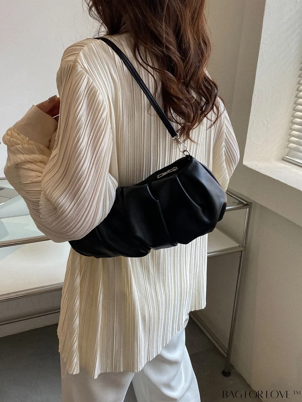 BagForLove - Sleek Ruched Handbag