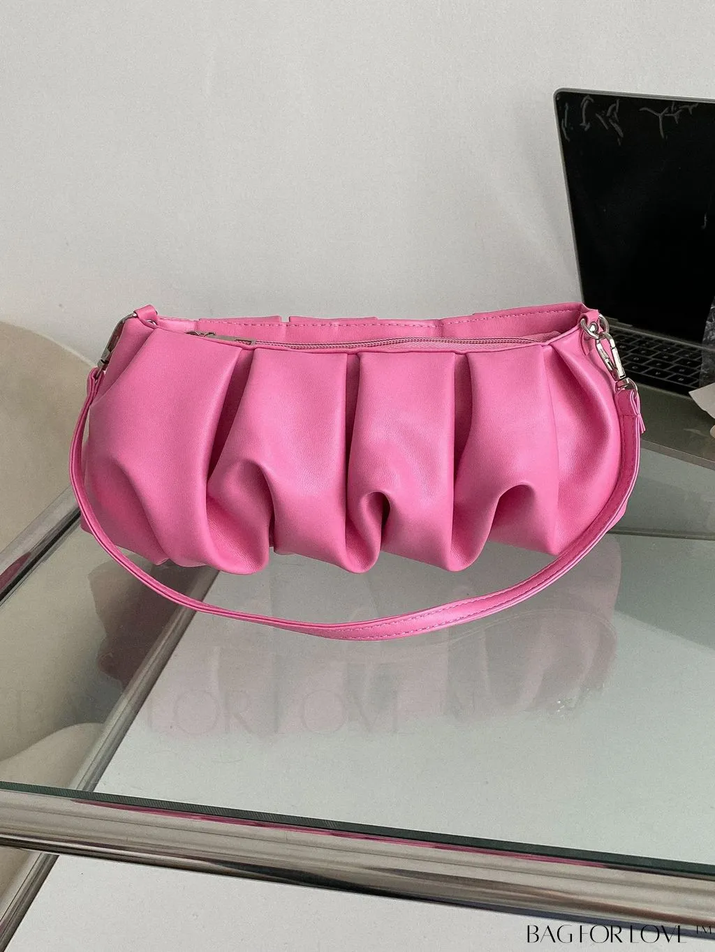 BagForLove - Sleek Ruched Handbag