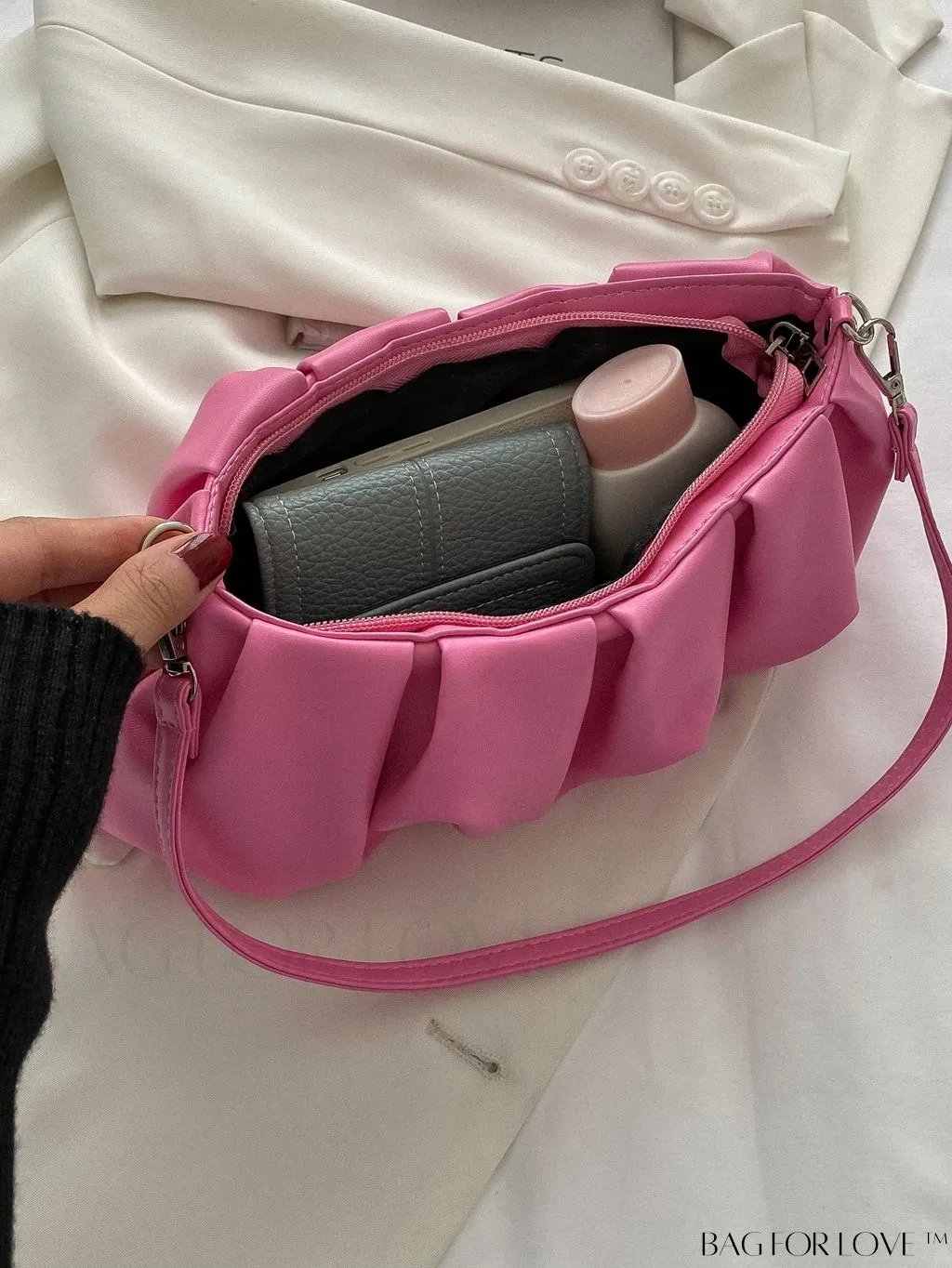 BagForLove - Sleek Ruched Handbag