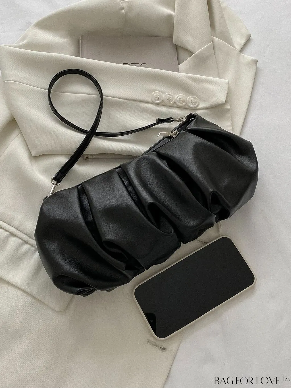 BagForLove - Sleek Ruched Handbag
