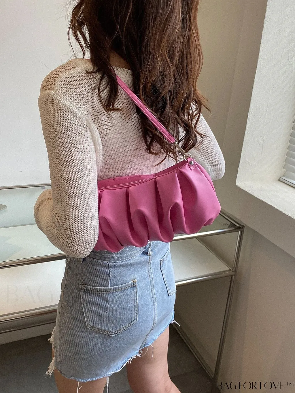 BagForLove - Sleek Ruched Handbag
