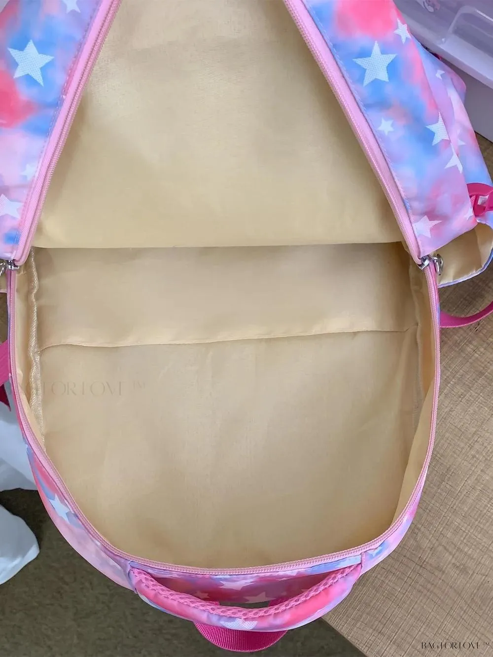 BagForLove - Star Graphic Backpack Trio With Pen Case For University Students