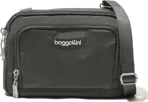 Baggallini Women Triple Zip Bag with Wallet