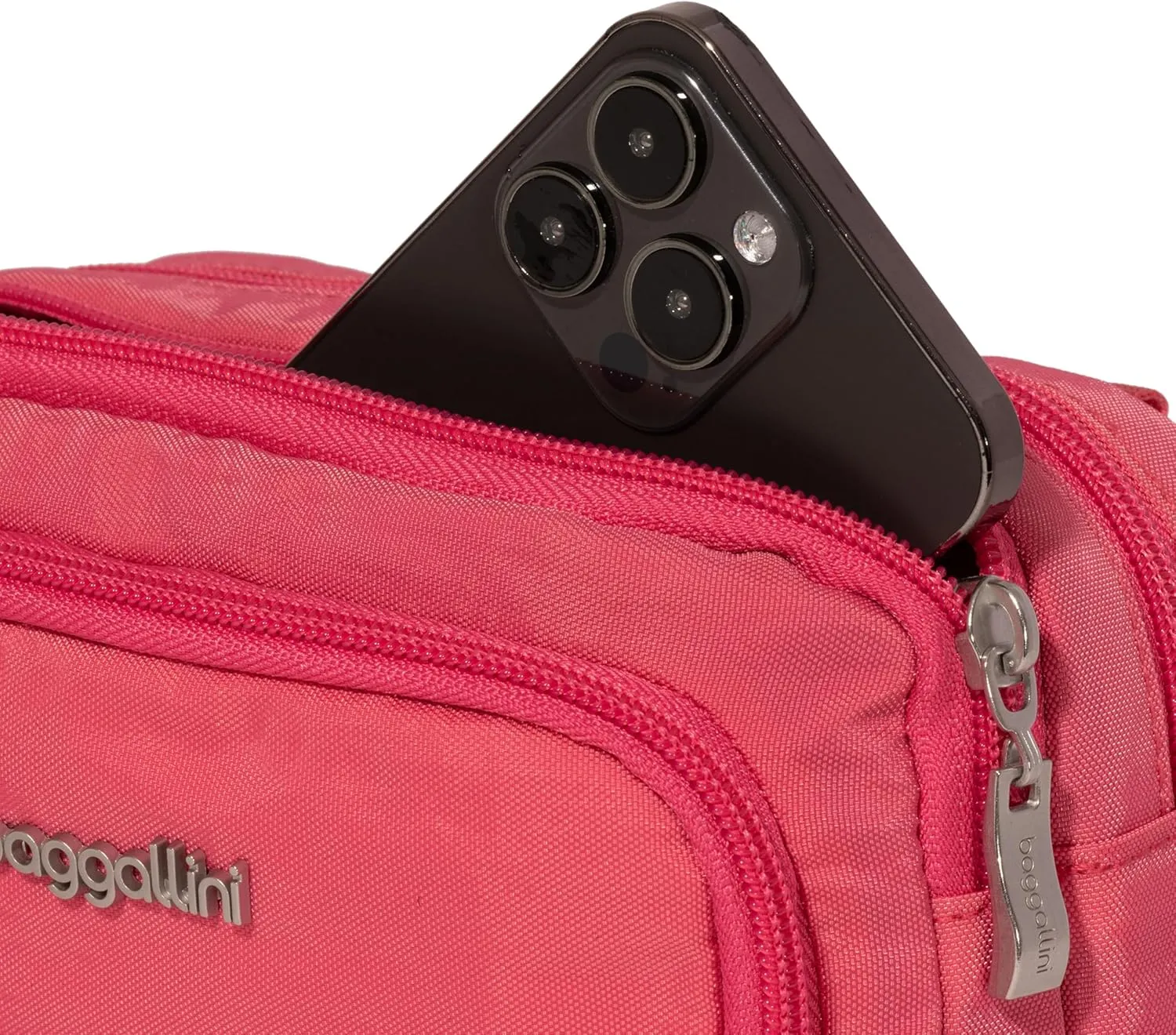 Baggallini Women Triple Zip Bag with Wallet