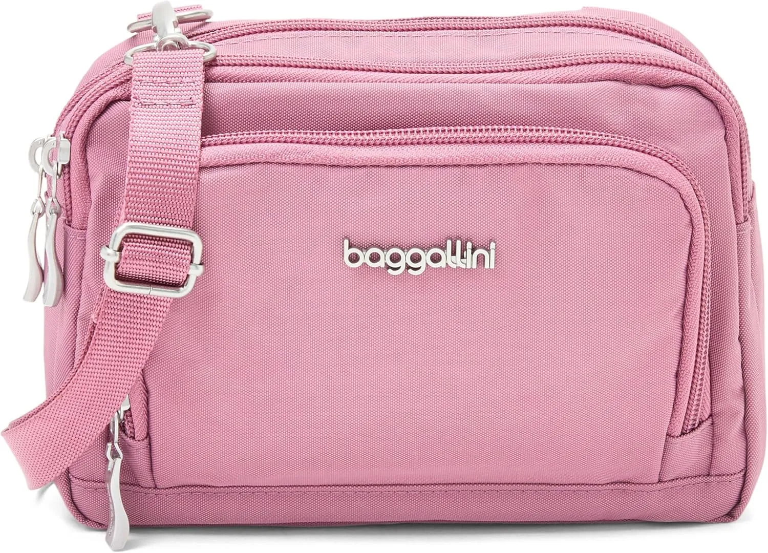 Baggallini Women Triple Zip Bag with Wallet