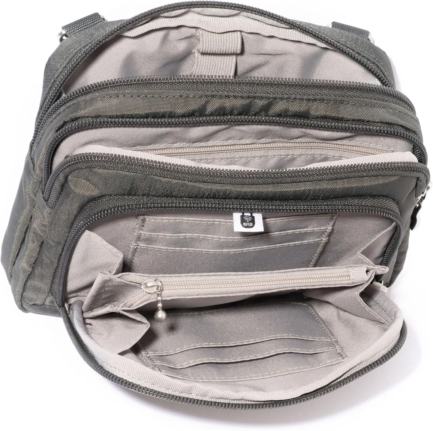 Baggallini Women Triple Zip Bag with Wallet