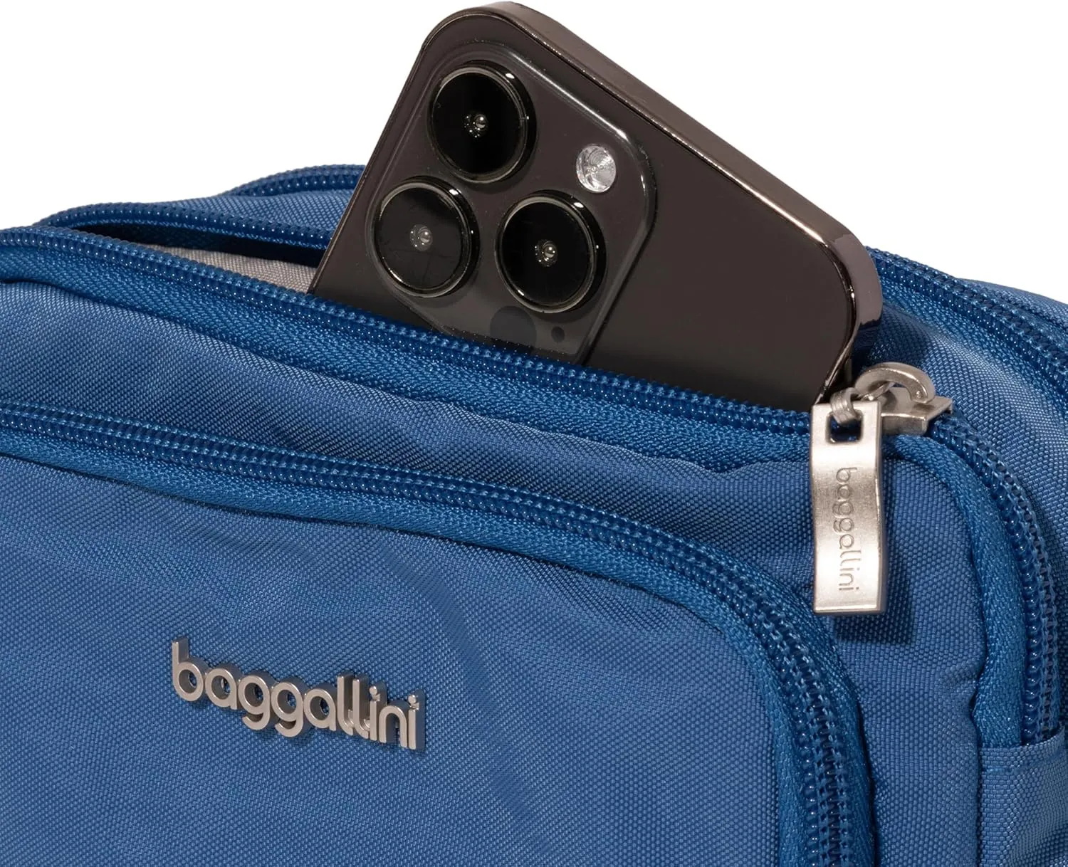 Baggallini Women Triple Zip Bag with Wallet