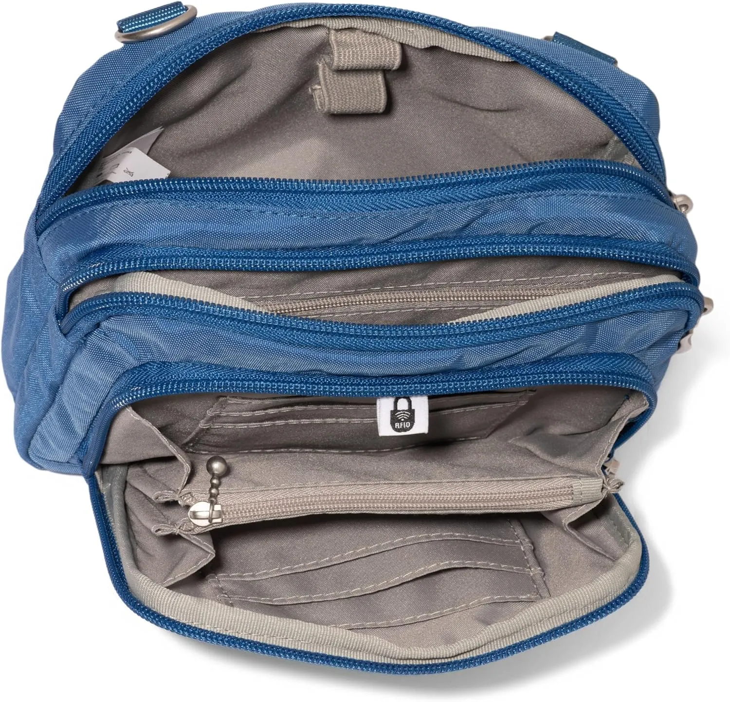 Baggallini Women Triple Zip Bag with Wallet