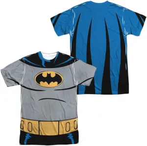Batman The Animated Series Uniforms Collection Unisex Adult Sublimated Halloween Costume T Shirt (Front/Back)