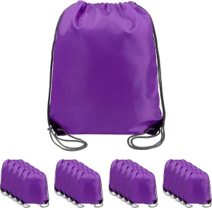 BeeGreen Drawstring Backpack Bags 20,30,50 Packs Reflective String Bags for Gym Sport Trip Cinch Sack DIY for Women Men