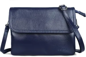 befen Genuine Leather Small Crossbody Bags for Women Cell Phone Bag Cross Body Purses,Silver Zipper