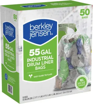 Berkley And Jensen Clear Drumliner, 50 Count