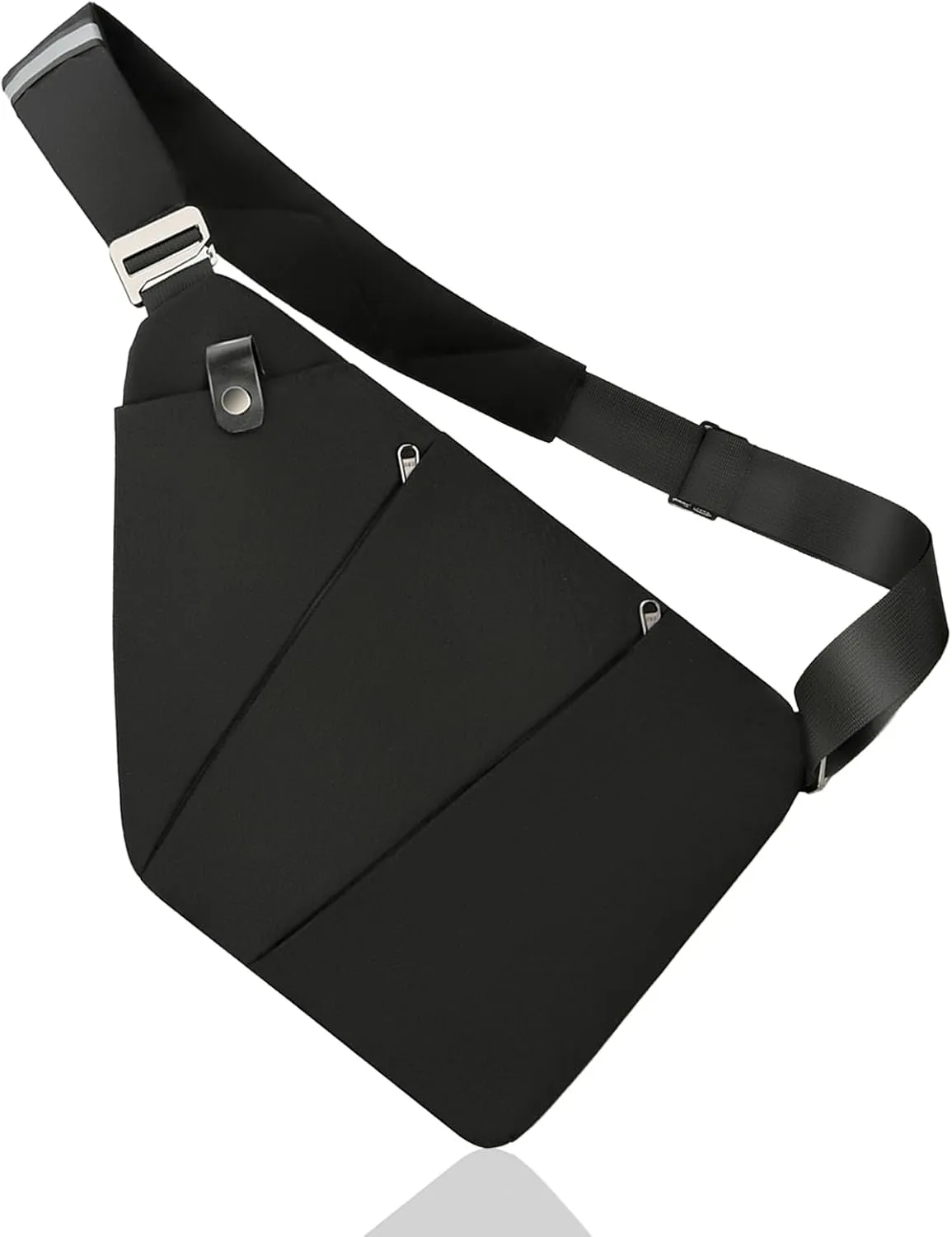 Black Anti Theft Crossbody Travel Bags Mens Sling Bag Over the Shoulder Bags for Women Gifts for Travelers
