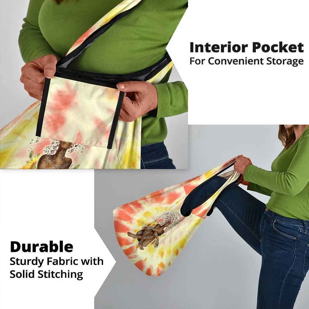 Black Queen Tie Dye Grocery Bag DT02
