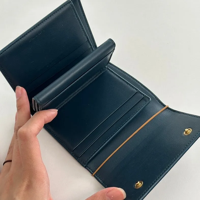 Black Wallet Triomphe Celine Leather Special deal Pre-loved Sleek and smooth