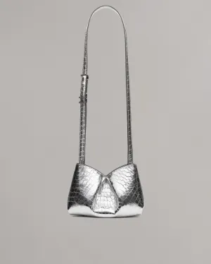 Bloom Small Embossed Metallic Leather Crossbody Bag