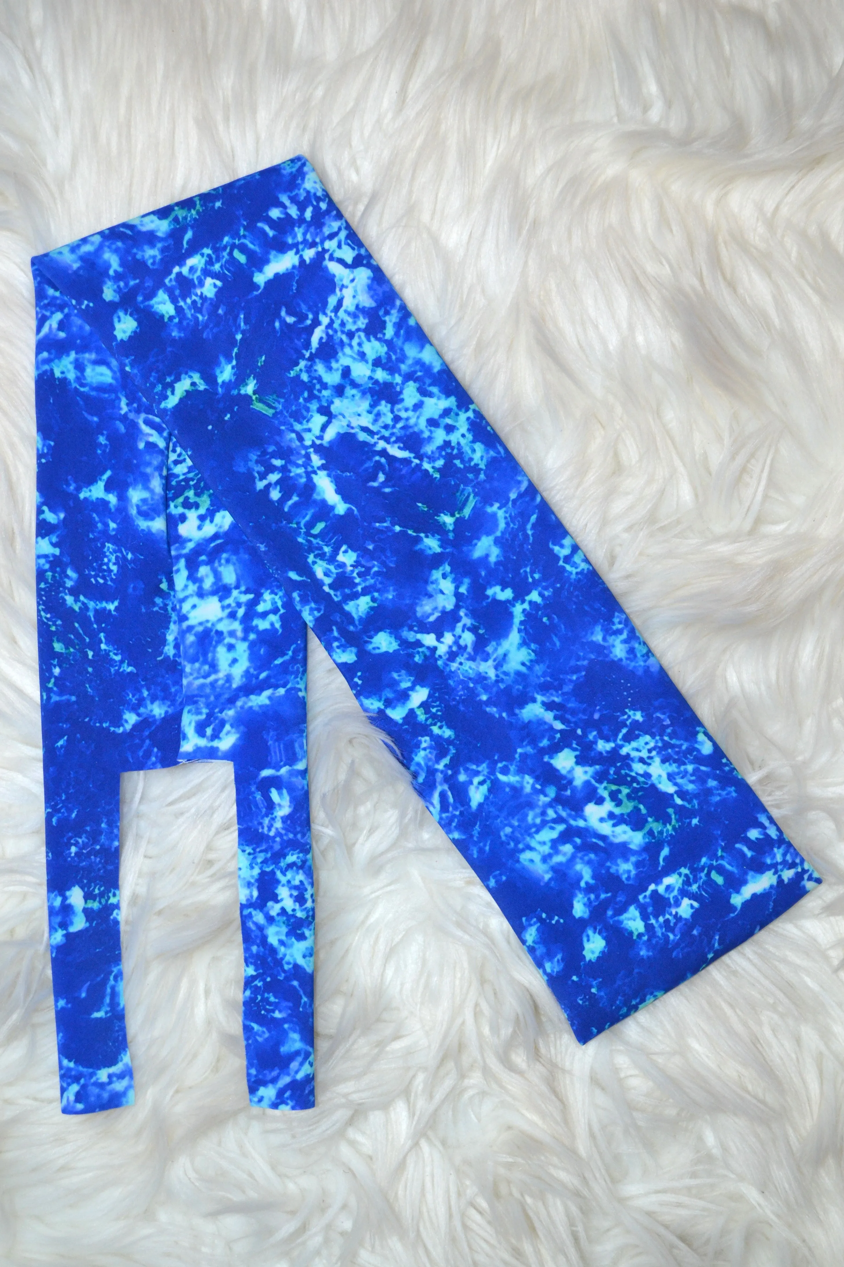 Blue Tie Dye Water Tail Bag