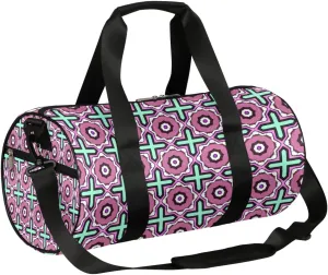 Boho Vintage Pattern Gym Bag Small Gym Duffel Bags for Men Women Overnight Weekender Workout Bag Lightweight Sport Duffle Bag Carry On Gymbag